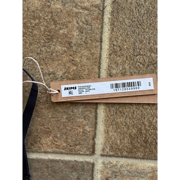 Skims Fits Everybody Cropped Cami Onyx Size Large - Picture 9 of 9